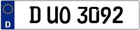 Truck License Plate
